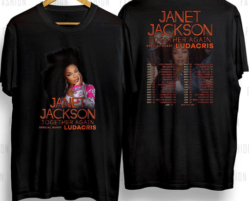 Janet Jackson Together Again Tour Shirt, Jackson Concert Unisex Hoodie Long Sleeve