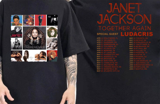 Janet Jackson Together Again Tour 2023 Shirt