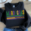 Mardi Gras Faux Sequin, Fleur De Lis, Mardi Gras Beads Faux Glitter Fat Tuesday, Mardi Gras Shirt, Louisiana, Carnival