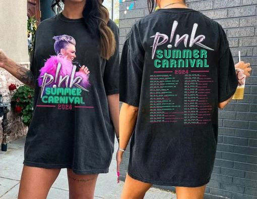 P!nk Shirt, Pink Singer Summer Carnival 2024 Tour Shirt, Pink Fan Lovers Shirt,Music Tour 2024 Shirt,Trustfall Album Shirt,Concert 2024 P!nk