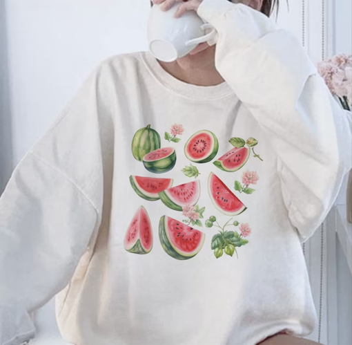 Watermelon Sweatshirt Aesthetic Sweatshirt Trendy Crewneck Sweatshirt Watermelon Shirt Watermelon Crewneck Gift For Her Gift For Gardener