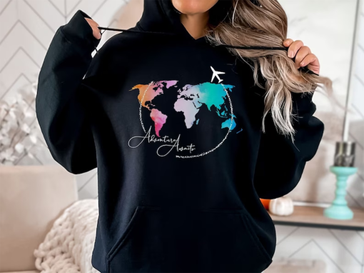 Traveler Sweatshirt, Travel Gift, Vacation Sweatshirt, Travel Lover, World Map Shirt, Airplane Mode Shirt, Exchange Student, Wanderlust Tee