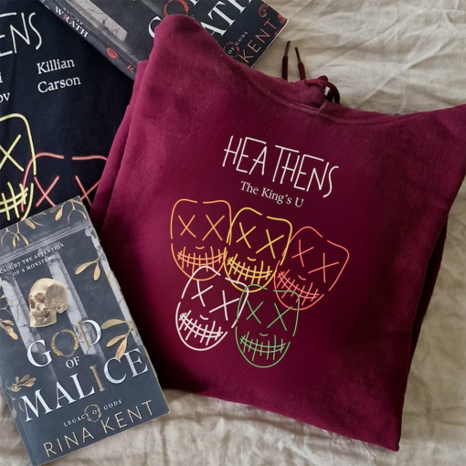 Legacy of Gods Heathens hoodie, Rina Kent, Heathens, Kings U, Book Merch, Rina Kent, Dark Romance Book Merch,