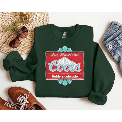 The Original Coors Cowboy Sweatshirt, Coors Banquet Rodeo, Coors Cowboy Sweatshirt, Western Sweatshirt for Women, Punchy Western Hoodie