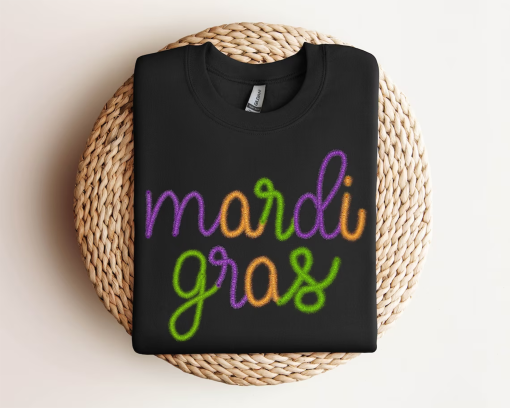 Retro Mardi Gras Sweatshirt, Mardi Gras Carnival Shirt, Women Mardi Gras Costume, New Orleans Cruise Shirt, Fleur De Lis Tee, Fat Tuesday