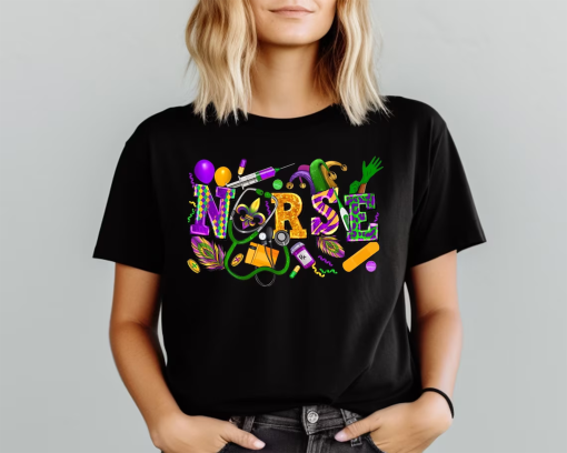 Mardi Gras Nurse Shirt, Mardi Grass Carnaval Shirt, Mardi Gras Shirt, Mardi Grass Festival Shirt, Mardi Gras Nurse Sweatshirt, Nurse Shirt