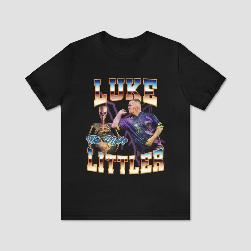 Luke Littler retro darts shirt, Retro 90s shirt, Bootleg style shirt, Boyfriend gift, Darts gift