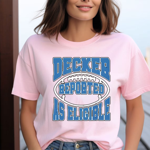 Detroit Lions Decker Reported As Eligible Crewneck Sweatshirt