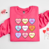 Valentine Heart Sweatshirt for Women – Cute Valentine’s Day Shirt, Cozy Valentine Sweater, Romantic Crewneck Top, Love Sweatshirt