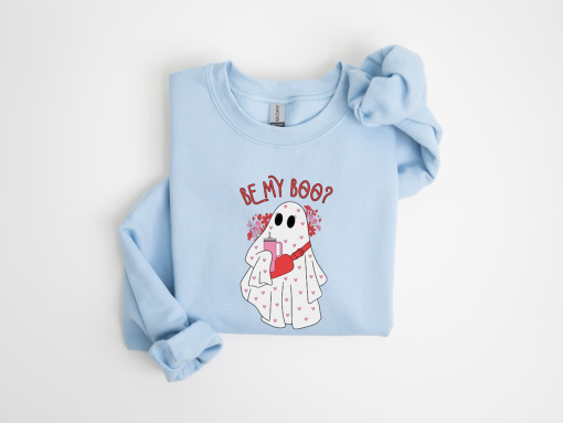 Be My Boo Sweatshirt, Ghost Sweater, Valentines Day Hoodie, XOXO Sweatshirt, Women Valentines Day Sweatshirt, Heart Sweatshirt, Love Ghost