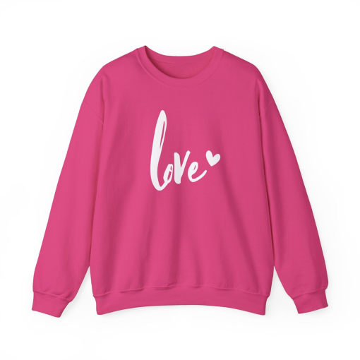 Valentine Sweatshirt for Women, Love Heart Sweatshirt, Cute Valentines Sweater, Teacher Valentine’s Shirt, Pullover Sweatshirt Women