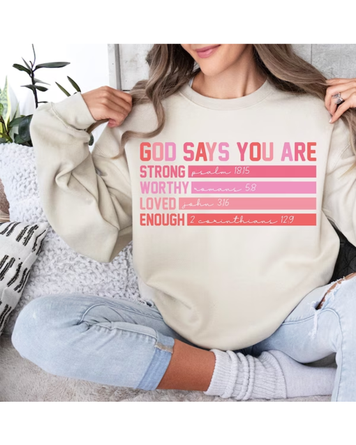 God says you are Valentine png, Jesus valentine png, valentine doodle png, christian valentine png, valentine bible verse png, valentine png