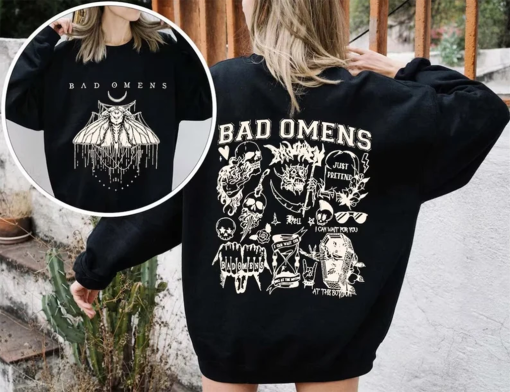 Vintage Bad Omens Shirt, Bad Omens Concrete Forever Tour 2023 Shirt, Bad Omens Rock Music Shirt, Fade Reaper Tee, Wraith Bad Omens Shirt