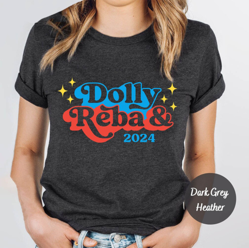 Dolly Reba 2024 Trendy Shirt, 4th Of July Funny Unisex Hoodie Long Sleeve