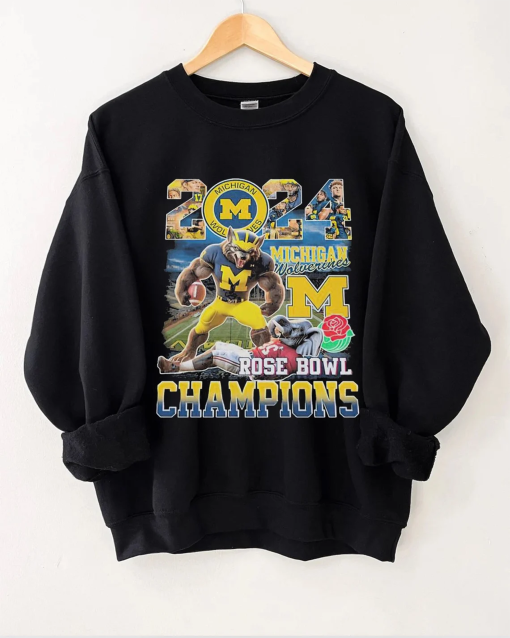 Michigan Football Pasadena Roses Unisex Heavy Blend™ Crewneck Sweatshirt