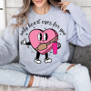 Conversation Hearts Sweater, Candy Hearts, Valentines Day Shirt, Valentines Hearts Tee, Retro Style V-Day, Fun Cute Crewneck, Gift for her