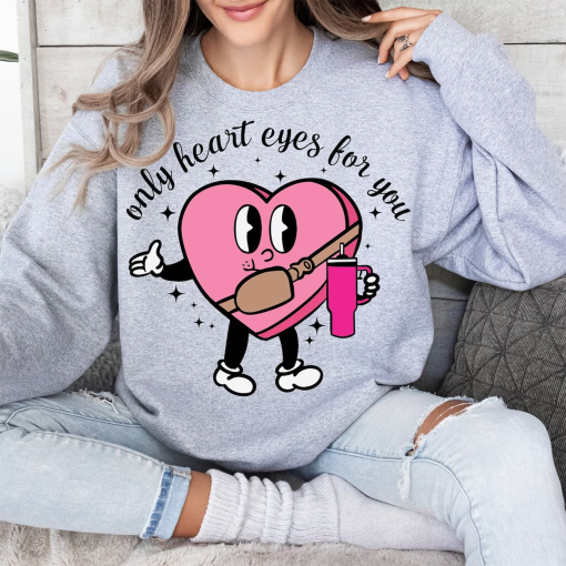 Only Heart Eyes For You PNG, Valentines Candy Heart Png, Valentine Png, Groovy Valentine Png, Belt Bag Inspired PNG, Sublimation Design, Png