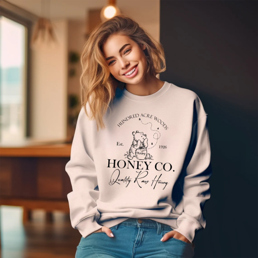 Vintage Hundred Acre Woods Honey Co Sweatshirt, Retro Winnie the Pooh Est 1926, Winnie the Pooh hoodie