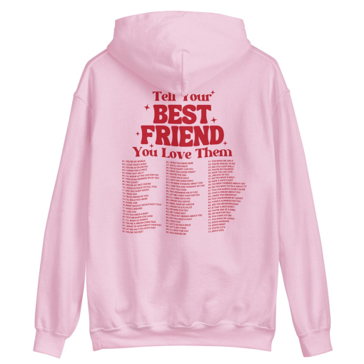 Bestie Hoodie Bestfriend Hoodie Bestfriend Hoodies For 2 Bff Hoodies Preppy Hoodie Best Friend Gift Words On Back Matching Best Friend