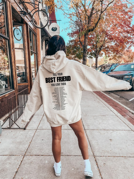 Aesthetic Best Friends Hoodies, Women’s Best Friend Gift, BFF Gifts For Girls, Best Friend Birthday Gift, Trendy Bestie Sweatshirt, G8399