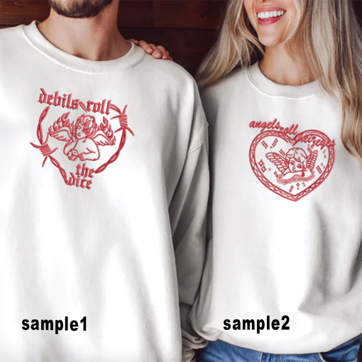 Couple Cruel Summer Embroidered Sweatshirt