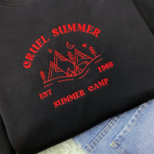 Cruel Summer Est 1989 Embroidered Sweatshirt