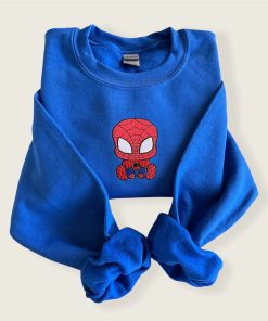 Spiderman Embroidered Hoodie; Spiderman embroidered sweatshirt; Spiderman…