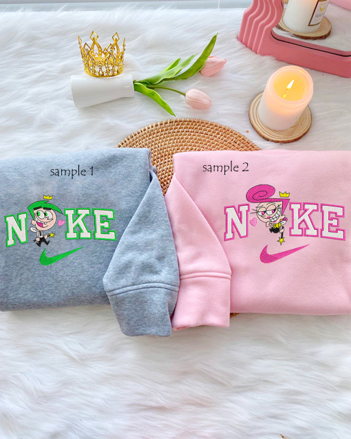 Couple Embroider sweatshirt / Special Date sweatshirt / Wanda and Cosmo / Valentines day hoodies / Anniversary hoodies