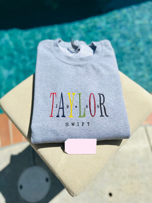 Taylor Swift Embroidered Sweatshirt Eras Tour Crewneck Embroidered Eras Symbols Sweatshirt Comfort Colors Taylor Swift Gift for Swiftie