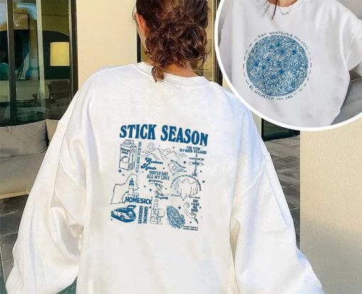 Vintage Stick Season Sweatshirt, 2 SIDES Noah Kahan Shirt, Country Music Shirt, Noah Kahan Tour, Noah Kahan Stick Season Sweatshirt