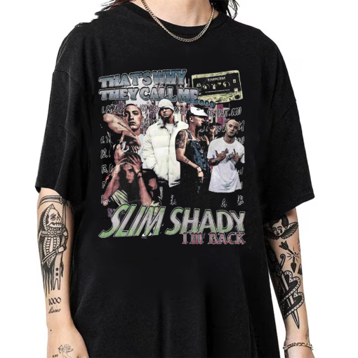 Limited Slim Shady Im Back Vintage 90s T-Shirt, Gift For Woman and Man Unisex T-Shirt