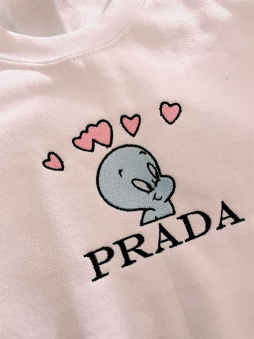 P.R.A.D.A Embroidered sweatshirt and Hoodie