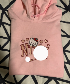 Hello Kitty Embroidered Sweatshirt | Cute Cat…