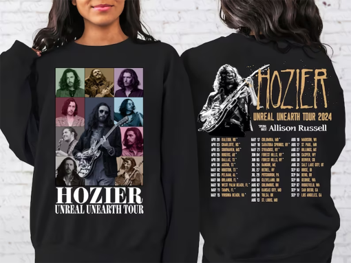 Hozier 2024 Tour Vintage Png, Hozier Unreal Unearth Tour 2024 Merch, Hozier Unreal