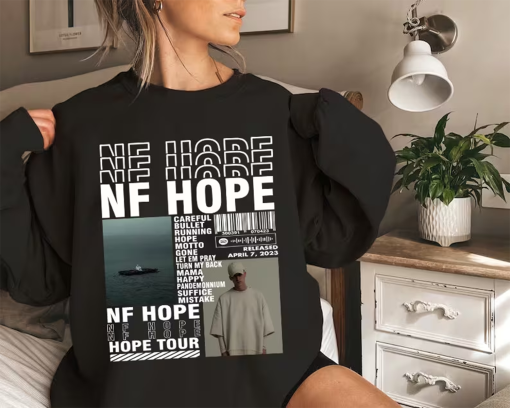 NF Rapper Tour 2024 Shirt, NF Hope Shirt, NF tour shirt, Hope Album Tee, Rapper Fan Shirt, 2024 Concert Shirt For Fan, nf rapper fan gift