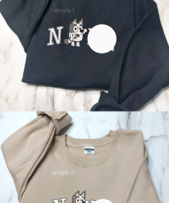 Blu.ey/ and Bi/ng.o Embroidered Sweatshirt, Hoodie, Couple…