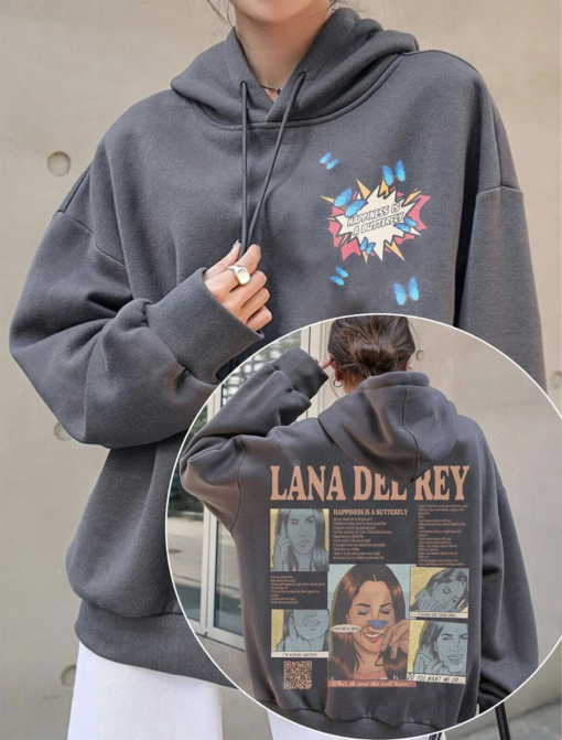 Lana Del rey Tee , lana del rey Happiness Is A Butterfly Sweatshirt, Lana Del rey Tour, Lana Del rey Hoodie, Gift for Fans