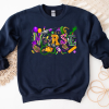 Mardi Gras Faux Sequin PNG, Fleur De Lis, Mardi Gras Beads Faux Glitter Fat Tuesday PNG, Mardi Gras Shirt png, Louisiana png, Carnival png