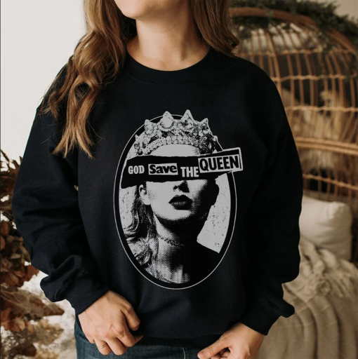 God Save The Queen Shirt, God Save The Queen TS Shirt, Tayl0r Swiftie Shirt, Taylor Eras Tour Shirt, Swities Shirt, Swifties Fan Gifts