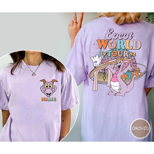 Retro Epcot World Tour Shirt, Figment Epcot Shirt, Figment Dragon Shirt, One Little Spark Shirt, Epcot Festival Shirt, Comfort Colors Shirt