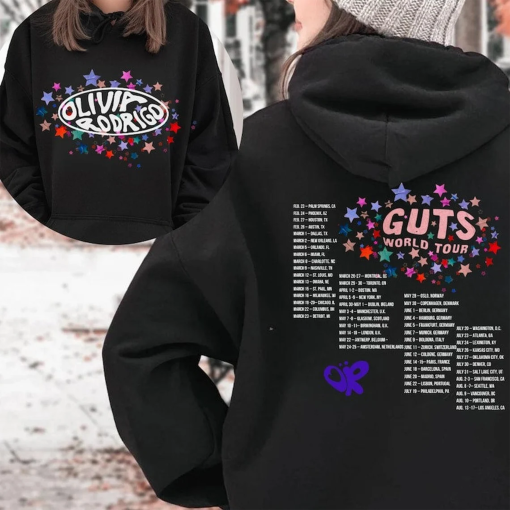 Olivia Rodrigo Guts Shirt, Olivia Rodrigo Guts Merch, Guts Tour 2024 Shirt, GUTS world tour 2024 Shirt, Olivia Rodrigo Album GUTS Sweatshirt