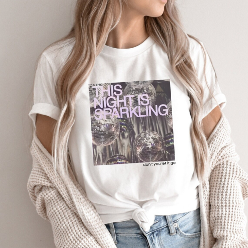 This Night is Sparkling Shirt, Speak Now Shirt, Graphic Sweatshirt, Merch Shirt, Lyrics Shirt, Concert Gift Shirt, Unisex Hoodie, Swift Tee