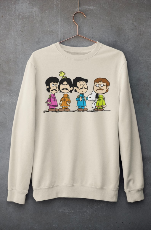 Vintage Style Crewneck Sweatshirt/ The Beatles/Cartoon