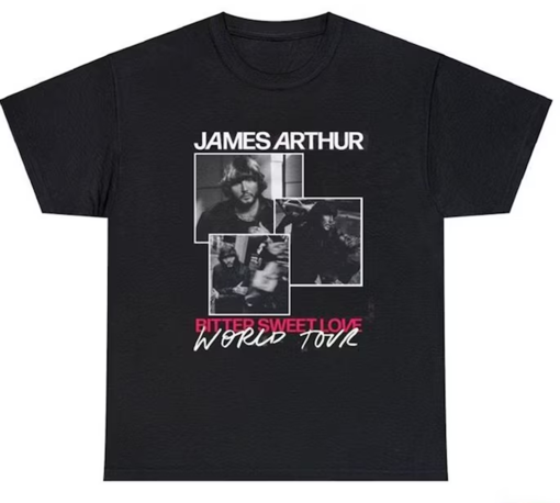 James Arthur Tour Shirt, James Arthur Merch, James Arthur Fan Gift, James Arthur Bitter Sweet Love 2024 World Tour Shirt