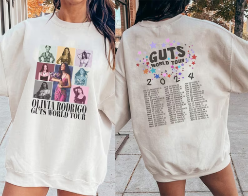 Olivia Rodrigo Guts Tour 2024 Shirt, The Guts World Tour 2024 Shirt, Olivia Rodrigo T-Shirt, Olivia Rodrigo Sweater, 2024 Music Shirt