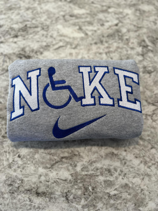 wheelchair embroidered sweatshirt