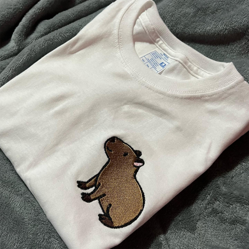 Embroidered Little Capybara Unisex Sweatshirt | Unisex