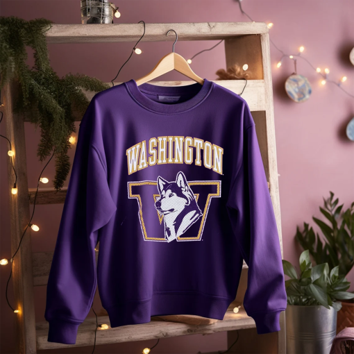 Vintage 90s Washington Huskies Crewneck Sweatshirt, UW Sweater, Washington Huskies Shirt, Washington Huskies Shirt