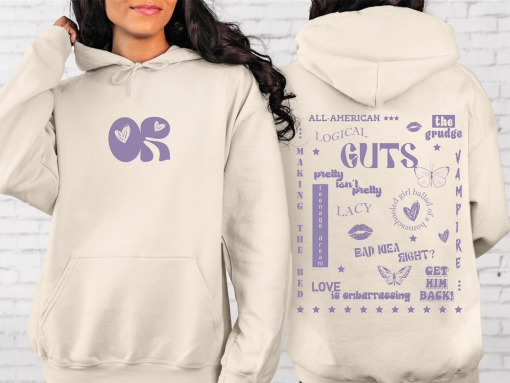 Oliv.ia Rodr.igo Guts Sweatshirt, Guts World Tour Sweatshirt, Guts Hoodie, Ol.ivia Ro.drigo Hoodie, Guts Tracklist, Oliv.ia R.odrigo Concert