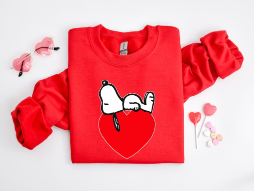 Snoopy Valentine Shirt, Cute Valentine Sweatshirt, Snoopy Valentine’s Day Love Hearts Shirt, Snoopy Shirt, Snoopy Love Shirt, Couple Shirt